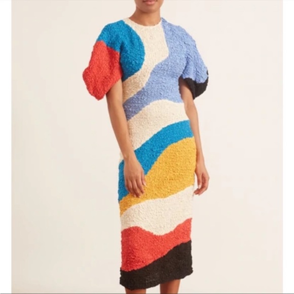 Mara Hoffman Freya Dress in Cream Multi - Picture 3 of 9